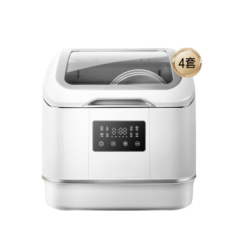 Dishwasher, Household Fruit And Vegetable Purifier, Installation-Free Desktop Dishwasher, Washing, Disinfecting, Drying, Storing Seafood, Fresh Meat, Oxygen Purification