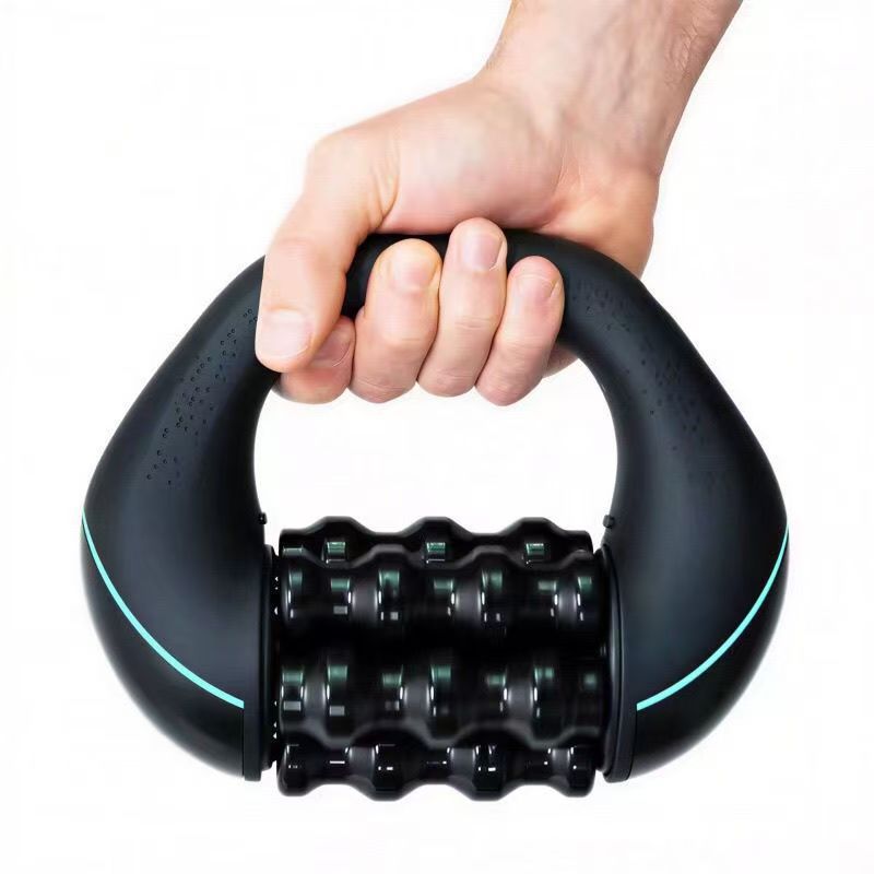 Cross-Border Rolling Massage Silicone Ball Fascia Massager Full Body Muscle Relaxation Roller Leg Massage Stick