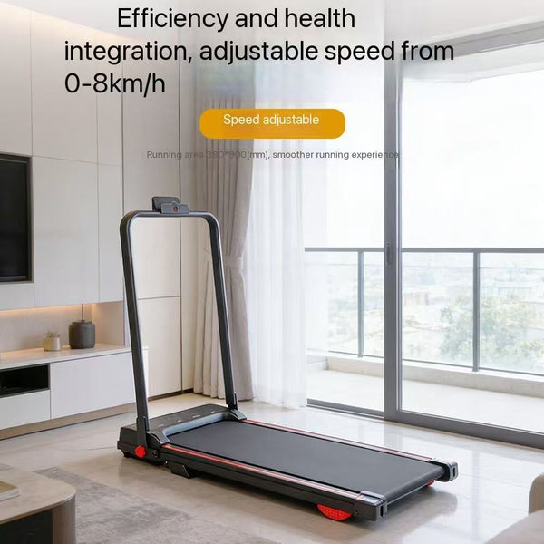 Cross-Border Low-Noise Jogging Treadmill With Remote Control, Electric Flat Walking Machine, Home Fitness, Small Foldable Model