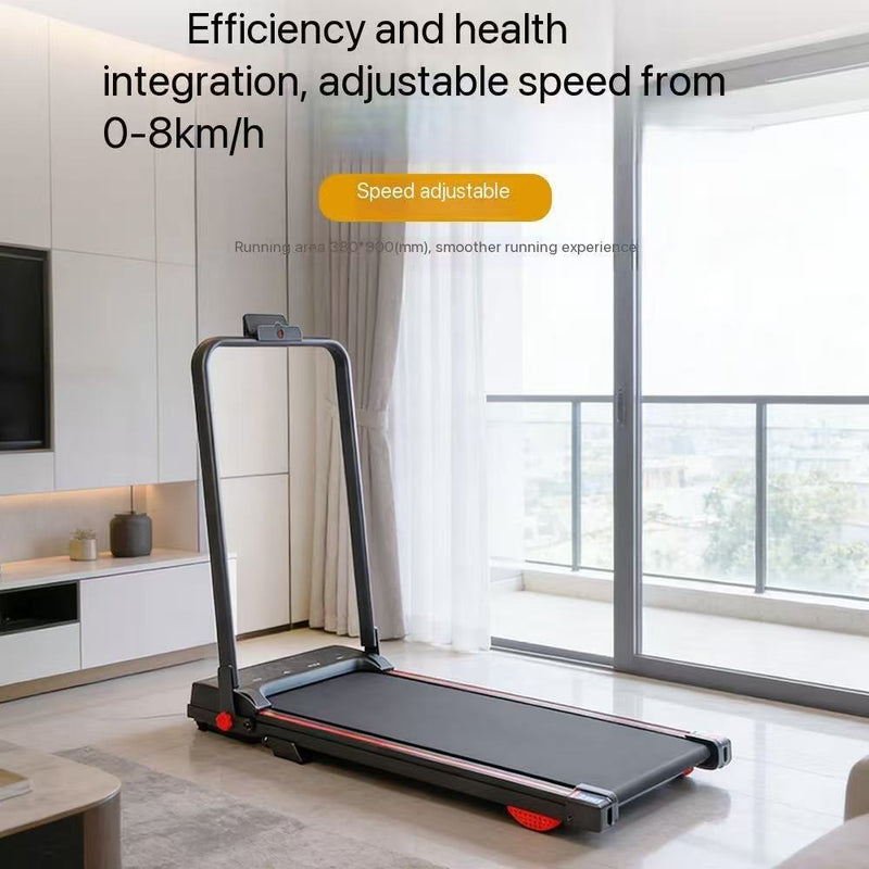 Cross-Border Low-Noise Jogging Treadmill With Remote Control, Electric Flat Walking Machine, Home Fitness, Small Foldable Model